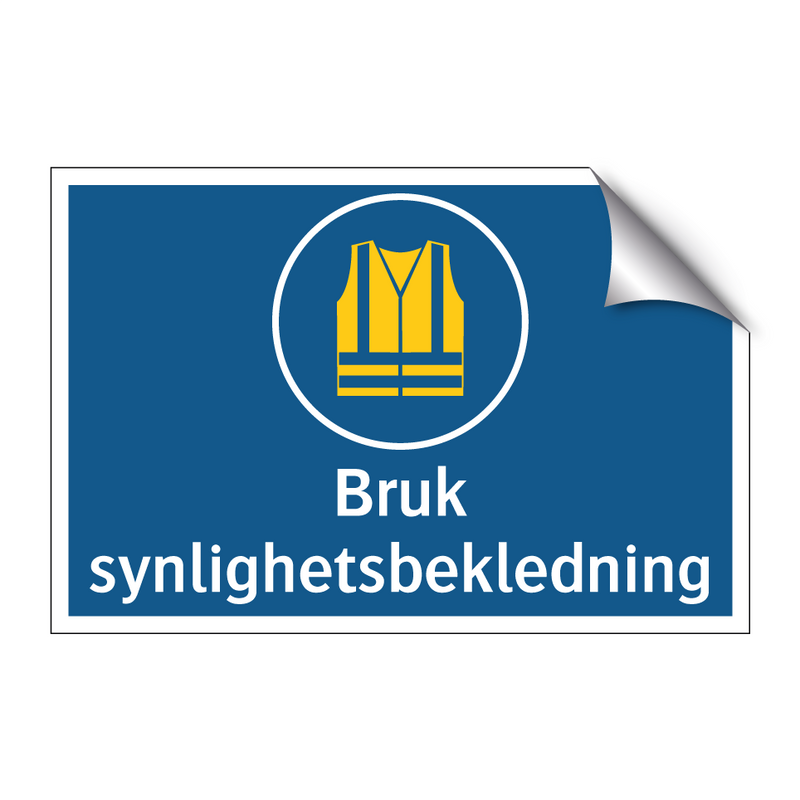 Bruk synlighetsbekledning