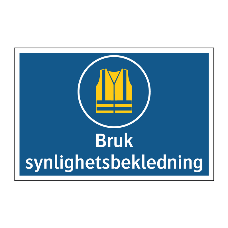 Bruk synlighetsbekledning