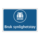 Bruk synlighetstøy