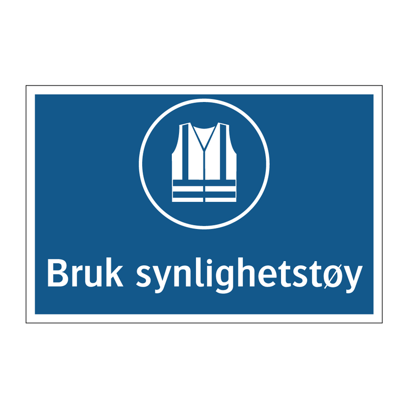 Bruk synlighetstøy