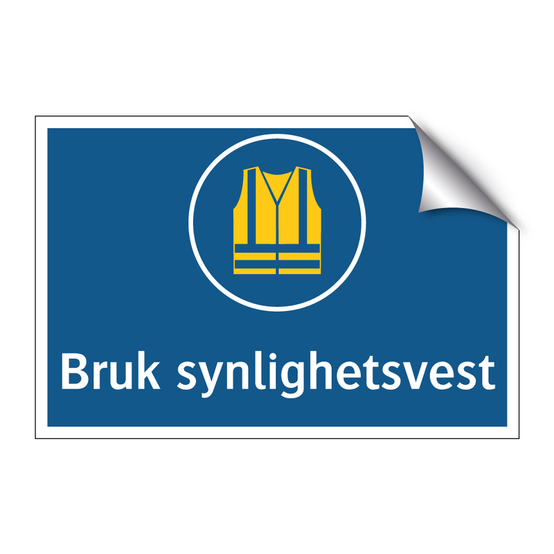Bruk synlighetsvest