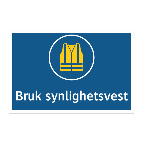 Bruk synlighetsvest