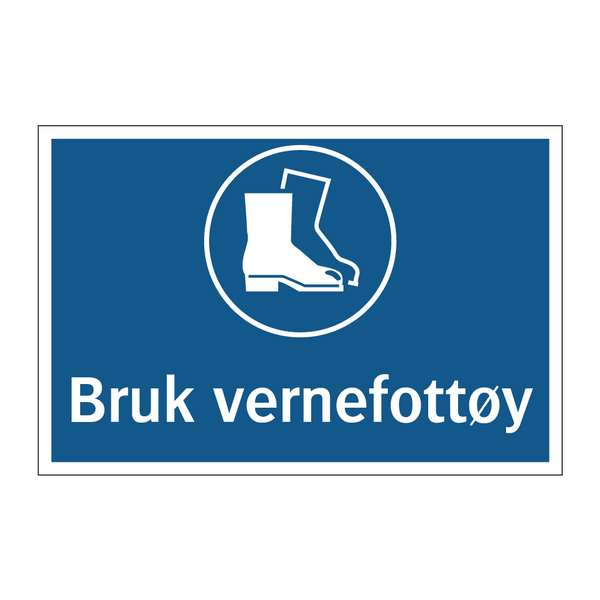 Bruk vernefottøy