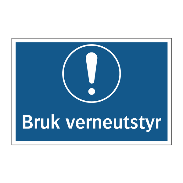 Bruk verneutstyr & Bruk verneutstyr & Bruk verneutstyr & Bruk verneutstyr & Bruk verneutstyr