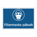 Filtermaske påbudt