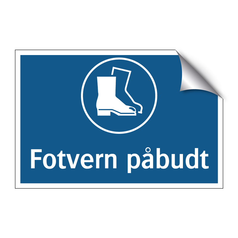Fotvern påbudt