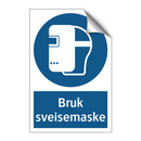 Bruk sveisemaske
