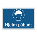 Hjelm påbudt