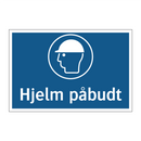 Hjelm påbudt