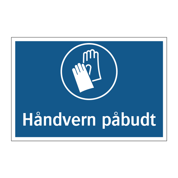 Håndvern påbudt & Håndvern påbudt & Håndvern påbudt & Håndvern påbudt & Håndvern påbudt