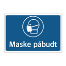 Maske påbudt
