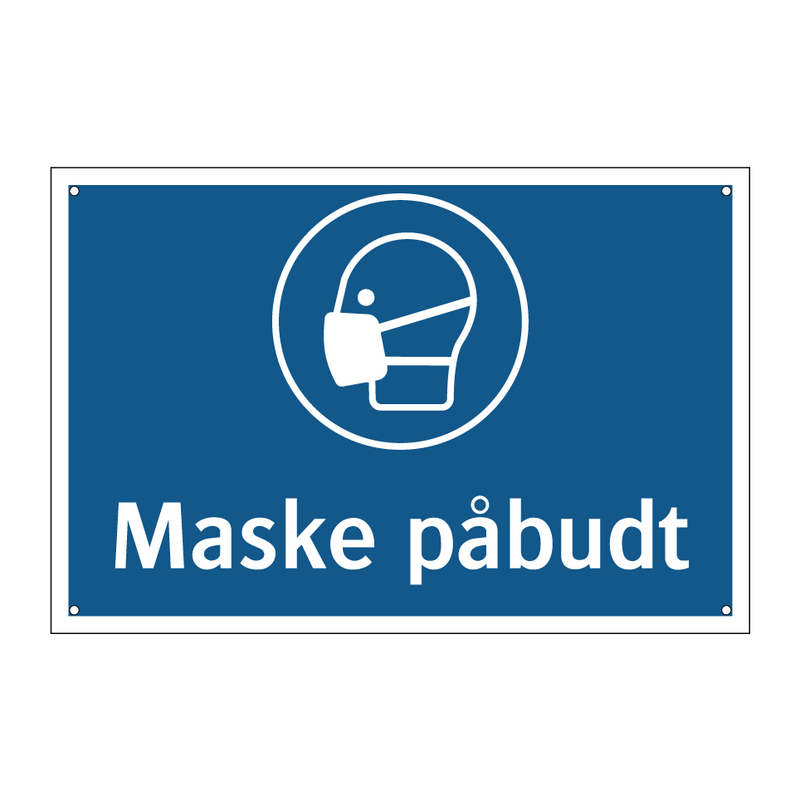 Maske påbudt