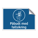 Påbudt med fallsikring
