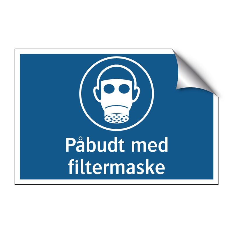 Påbudt med Filtermaske