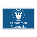Påbudt med Filtermaske