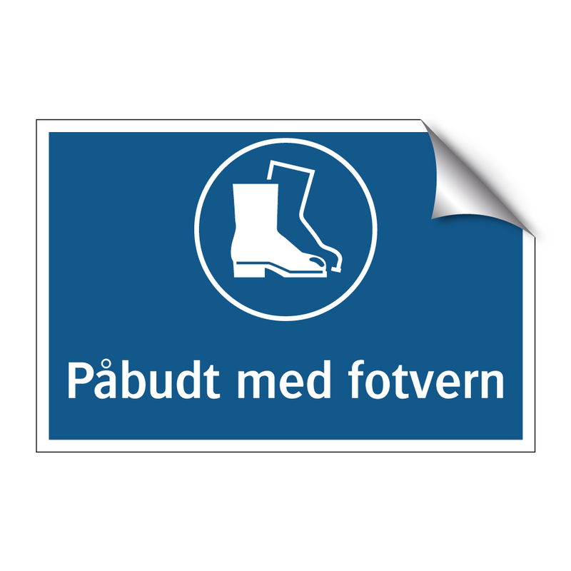 Påbudt med fotvern