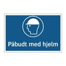 Påbudt med hjelm