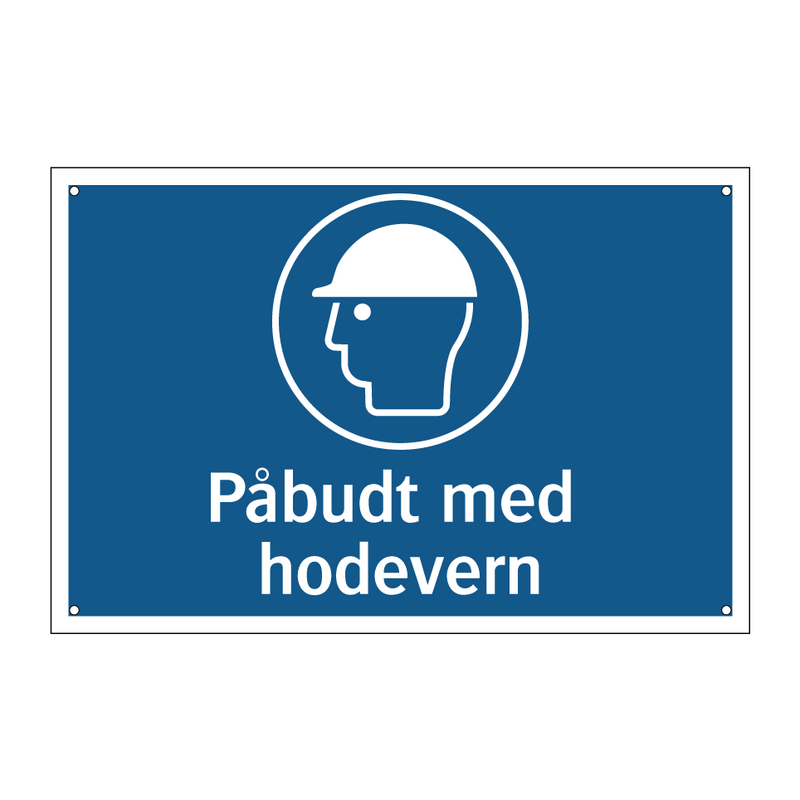 Påbudt med hodevern