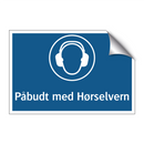 Påbudt med hørselvern