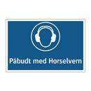 Påbudt med hørselvern