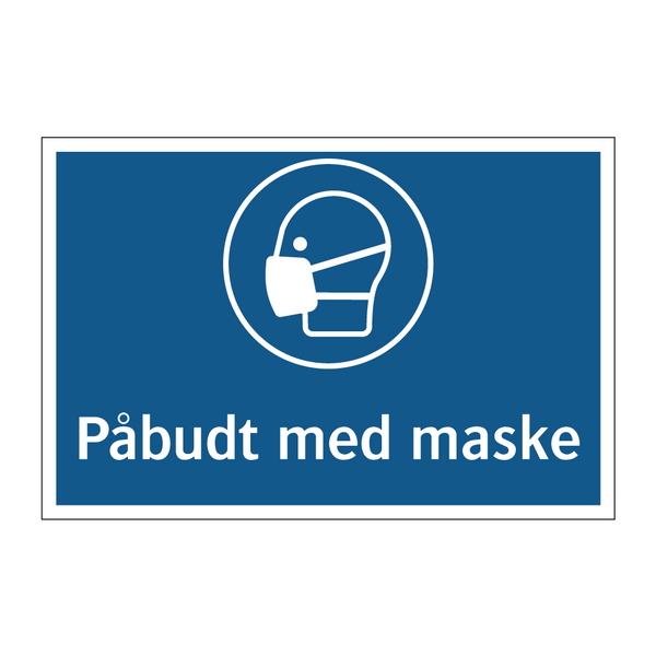 Påbudt med maske