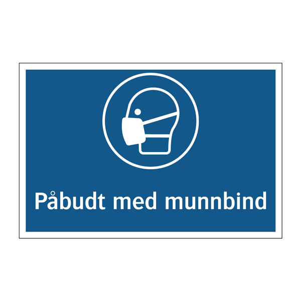 Påbudt med munnbind