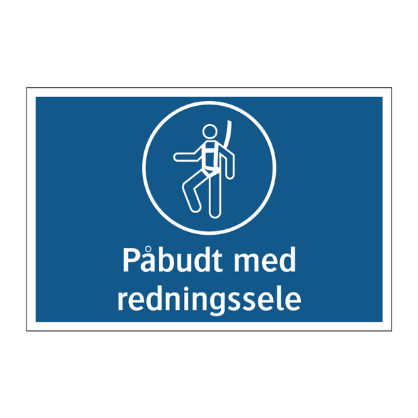 Påbudt med redningssele