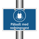 Påbudt med redningsvest