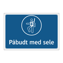 Påbudt med sele