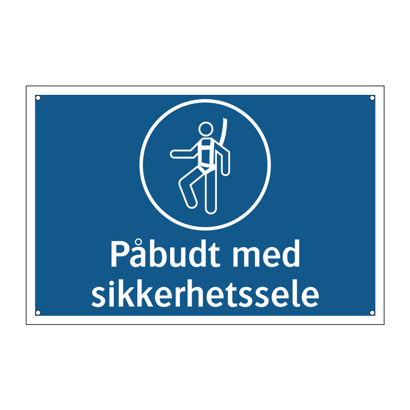 Påbudt med sikkerhetssele