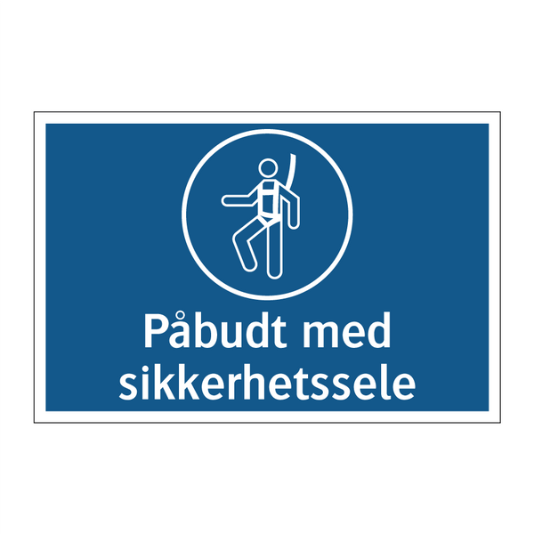 Påbudt med sikkerhetssele