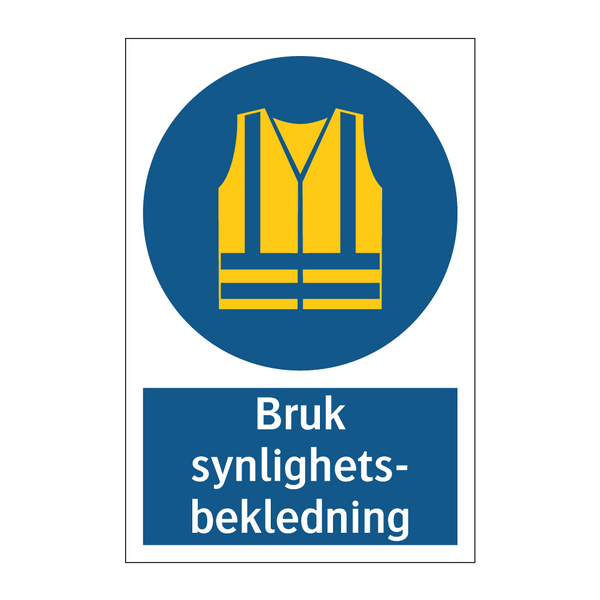 Bruk synlighetsbekledning