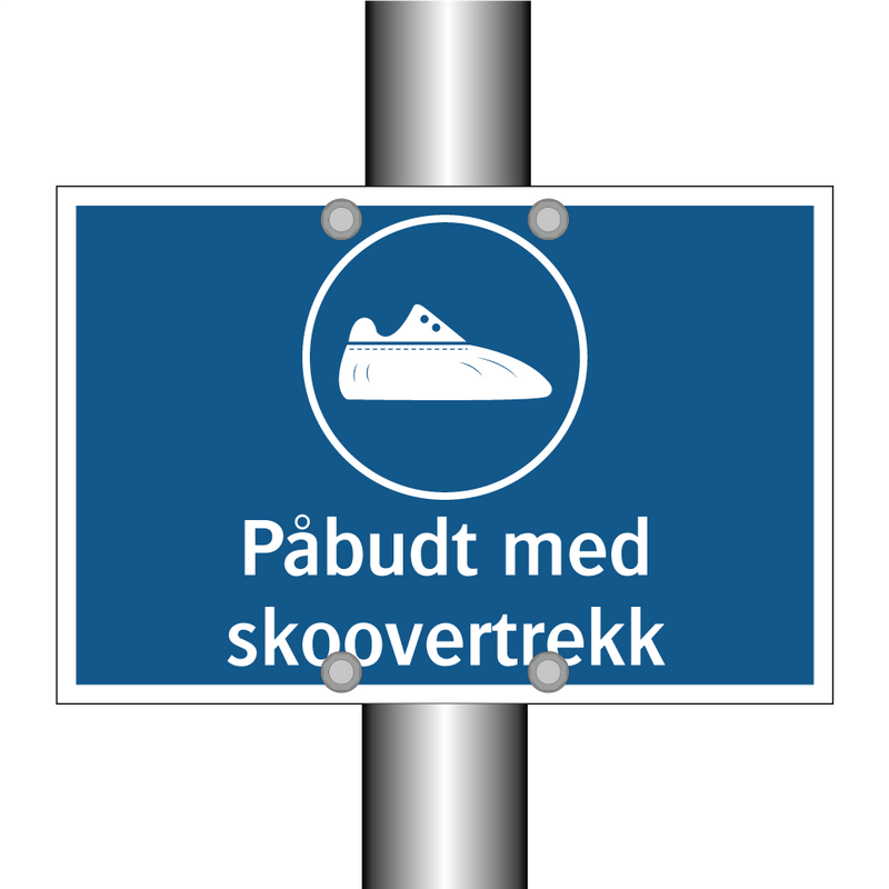 Påbudt med skoovertrekk