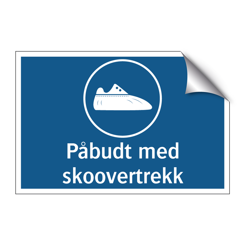 Påbudt med skoovertrekk