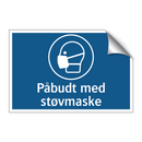 Påbudt med støvmaske