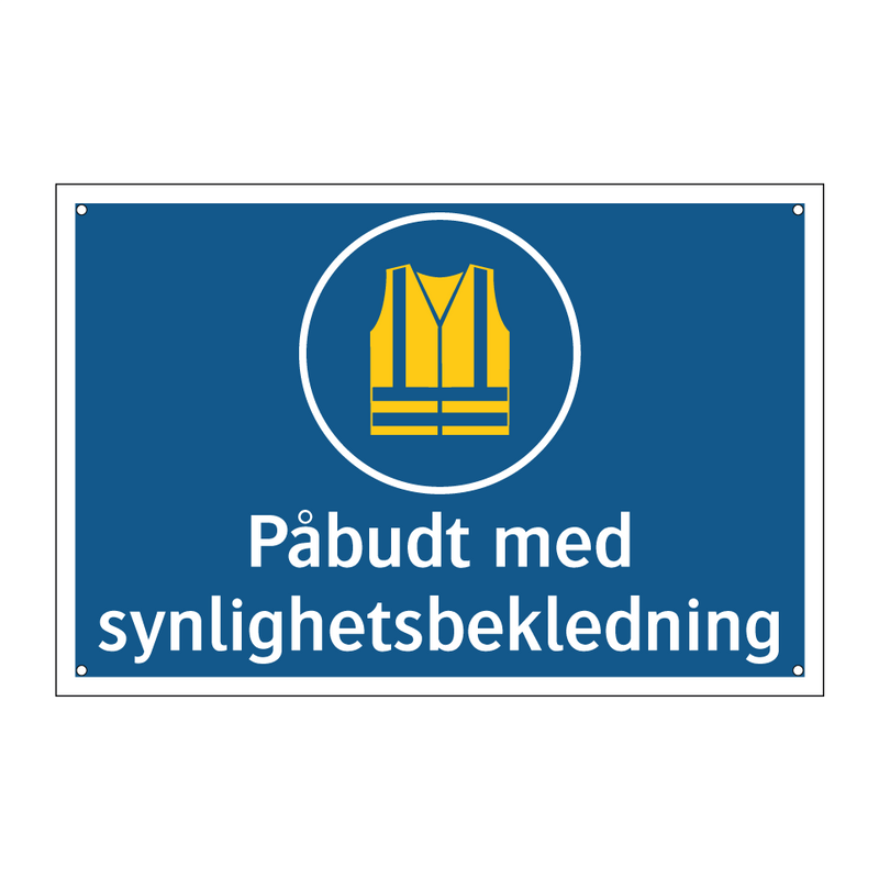 Påbudt med synlighetsbekledning