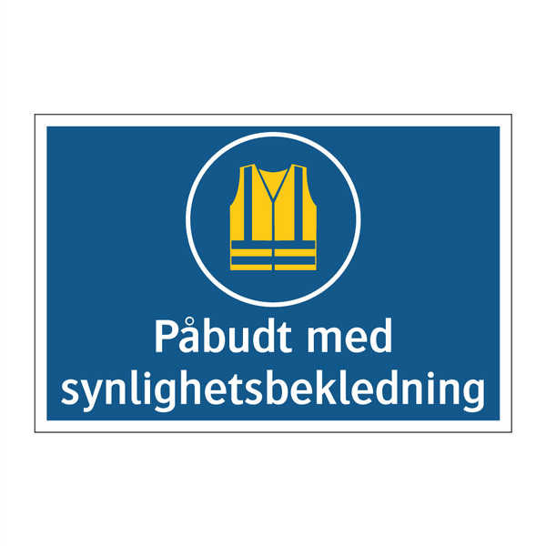 Påbudt med synlighetsbekledning