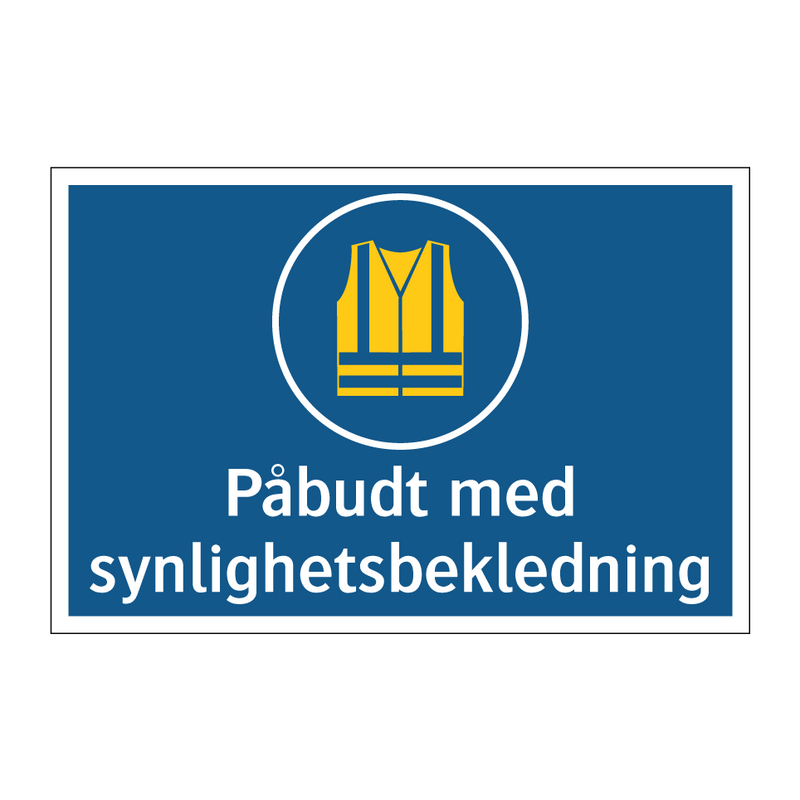 Påbudt med synlighetsbekledning