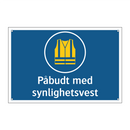 Påbudt med synlighetsvest