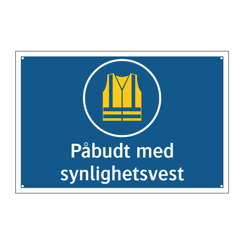 Påbudt med synlighetsvest