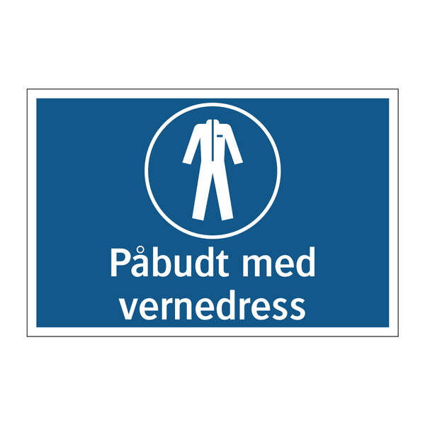 Påbudt med vernedress