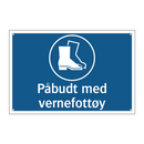 Påbudt med vernefottøy