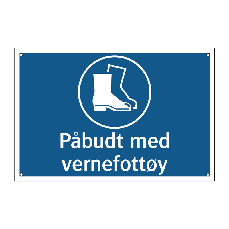 Påbudt med vernefottøy