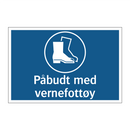 Påbudt med vernefottøy