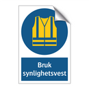Bruk synlighetsvest
