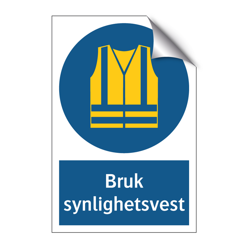 Bruk synlighetsvest