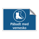 Påbudt med vernesko