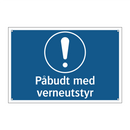 Påbudt med verneutstyr