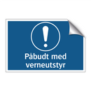 Påbudt med verneutstyr