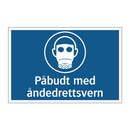 Påbudt med åndedrettsvern